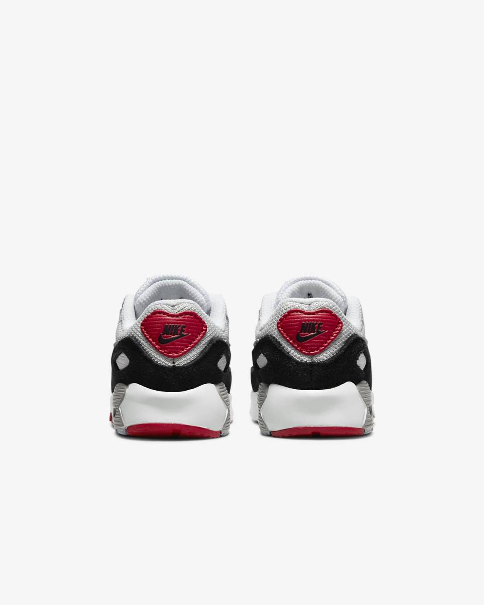 Nike Air Max 90 LTR Photon Dust/Varsity Red/White/Particle Grey | Kids Nike Air Max