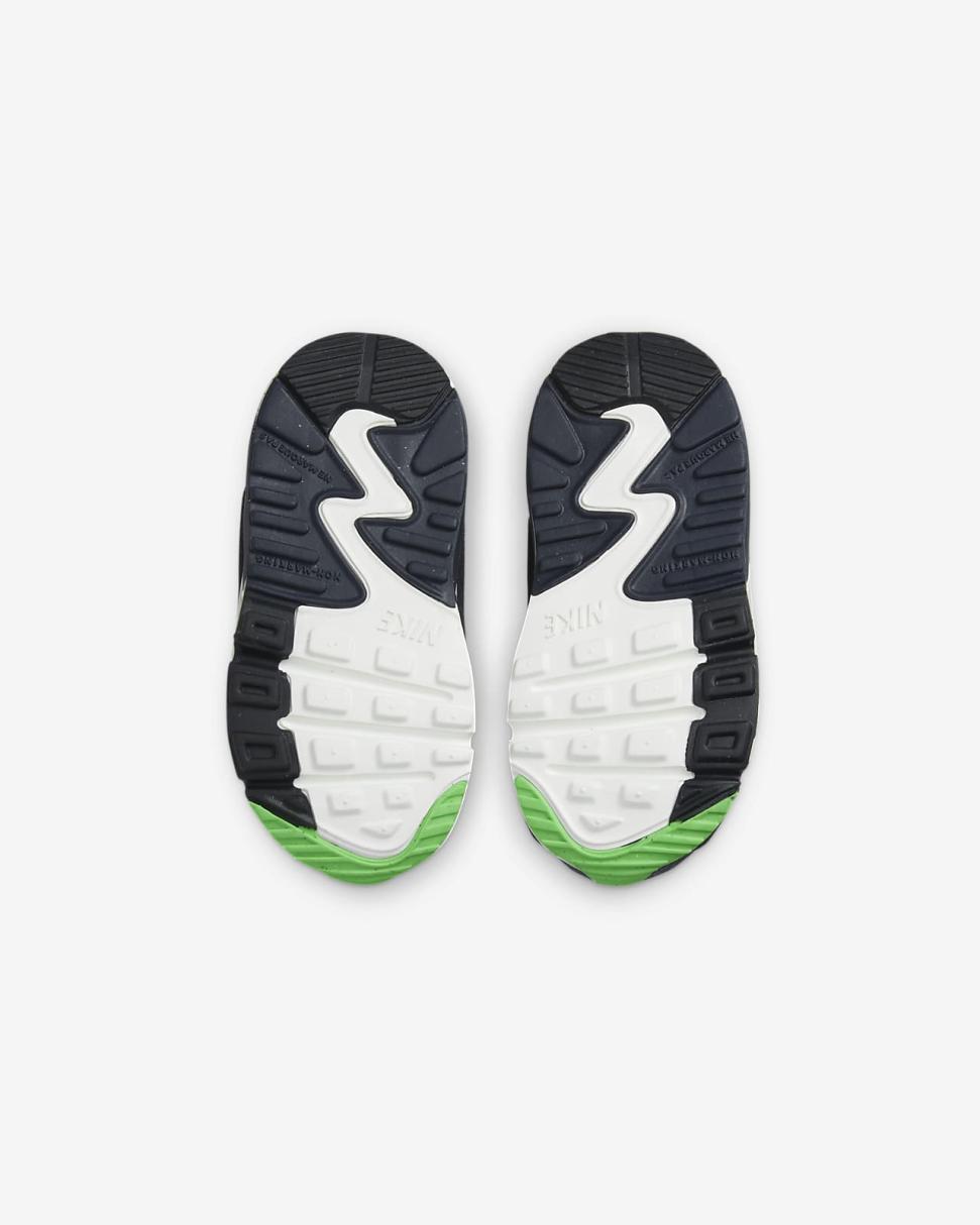 Nike Air Max 90 LTR SE Black/Scream Green/Summit White/Obsidian | Kids Nike Air Max