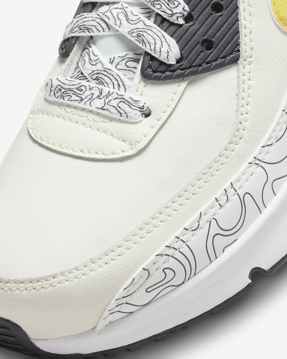 Nike Air Max 90 LTR SE Sail/Gridiron/Bright Cactus/Multi-Color | Kids Nike Air Max