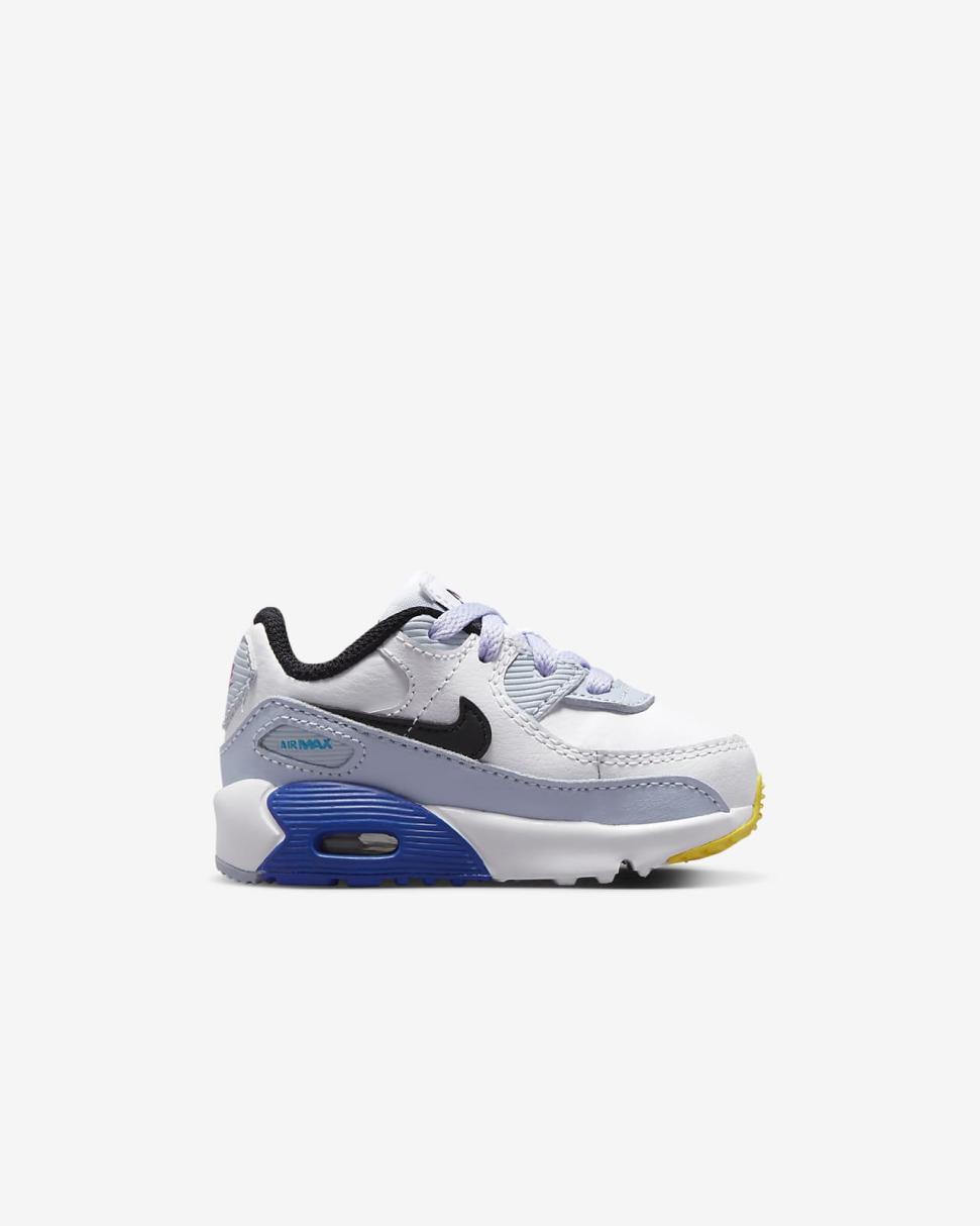 Nike Air Max 90 LTR White/Blue Whisper/Hyper Royal/Black | Kids Nike Air Max
