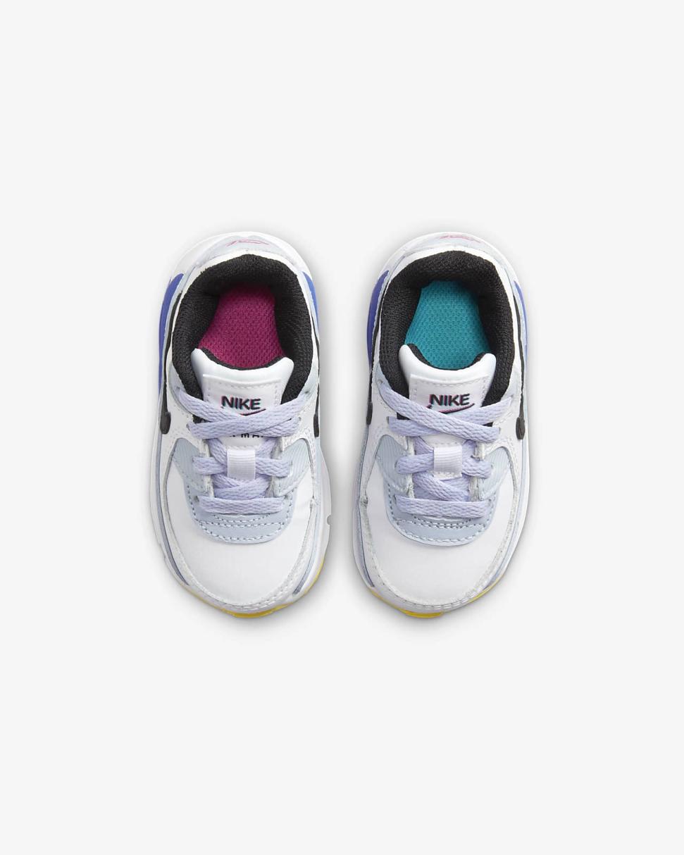 Nike Air Max 90 LTR White/Blue Whisper/Hyper Royal/Black | Kids Nike Air Max