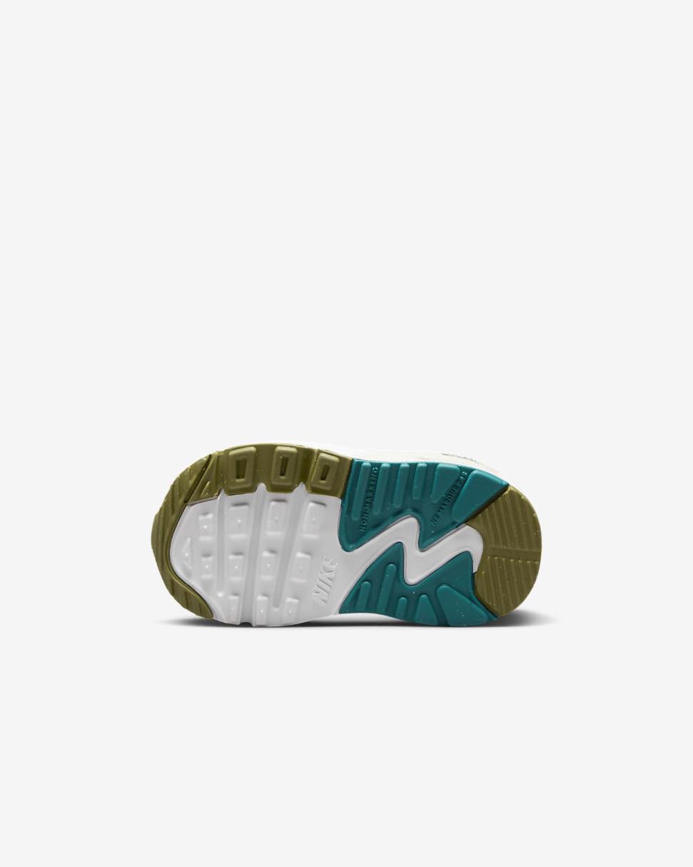 Nike Air Max 90 LTR White/Bright Spruce/Phantom/Barely Volt | Kids Nike Air Max