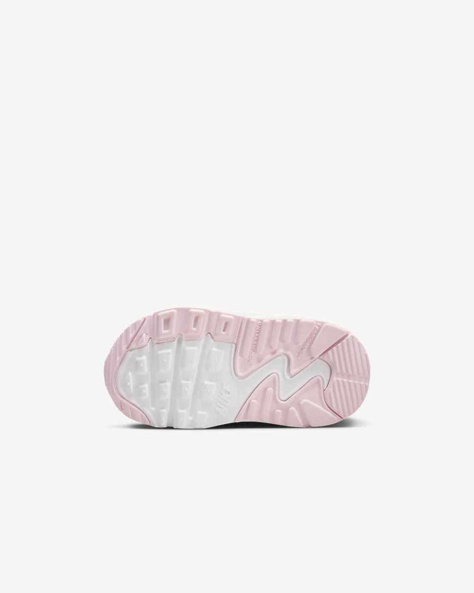 Nike Air Max 90 LTR White/White/White/Pink Foam | Kids Nike Air Max