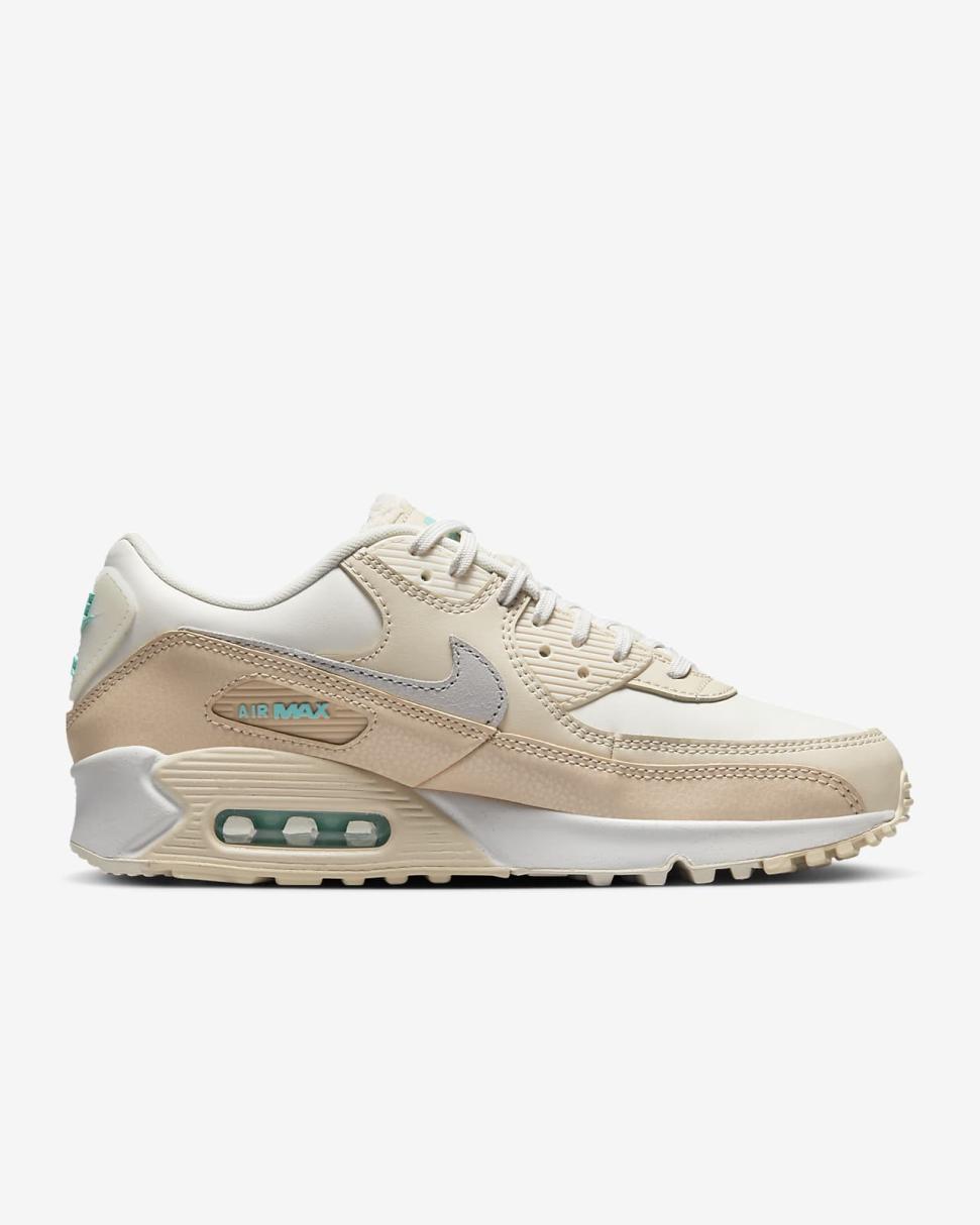 Nike Air Max 90 Phantom/Shimmer/Pearl White/Metallic Silver | Womens Nike Lifestyle