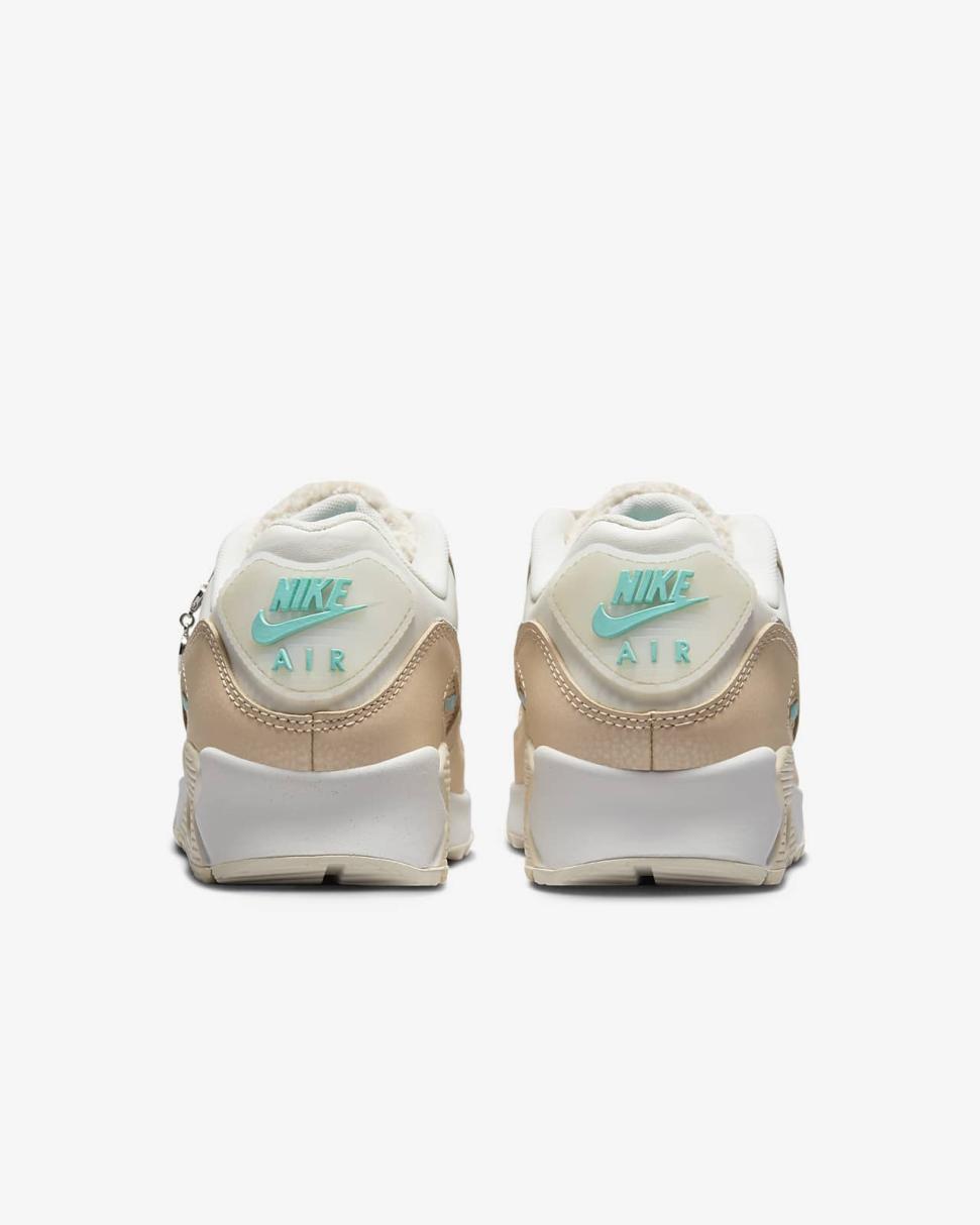 Nike Air Max 90 Phantom/Shimmer/Pearl White/Metallic Silver | Womens Nike Lifestyle