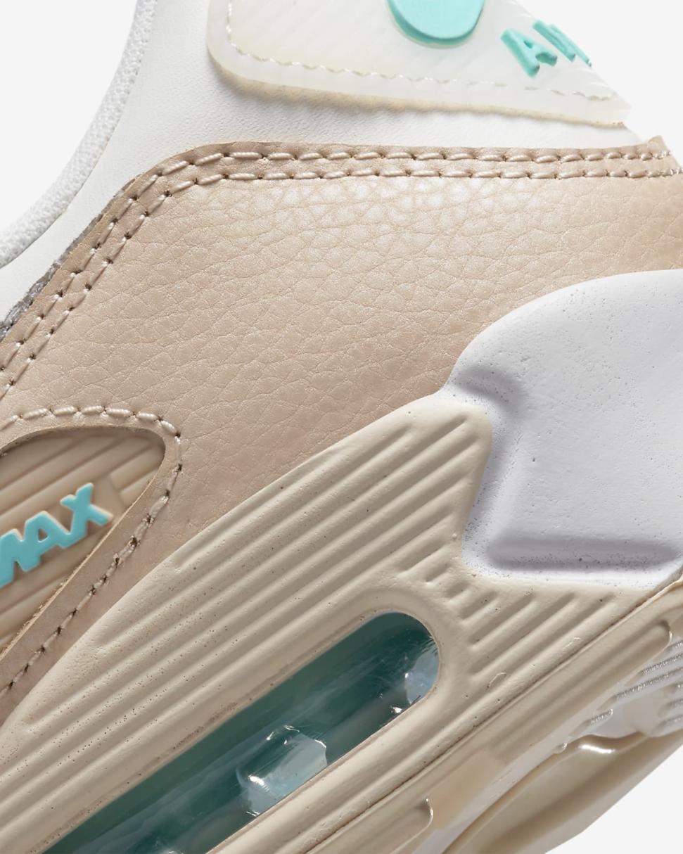 Nike Air Max 90 Phantom/Shimmer/Pearl White/Metallic Silver | Womens Nike Lifestyle