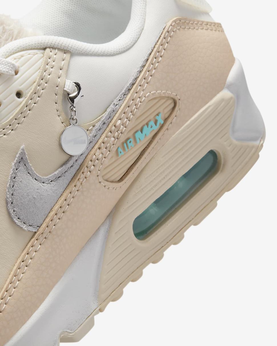 Nike Air Max 90 Phantom/Shimmer/Pearl White/Metallic Silver | Womens Nike Lifestyle