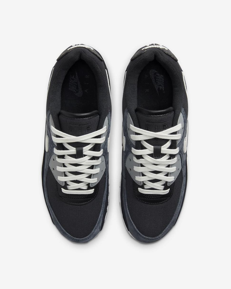 Nike Air Max 90 Premium Off Noir/Black/Particle Grey/Summit White | Mens Nike Lifestyle