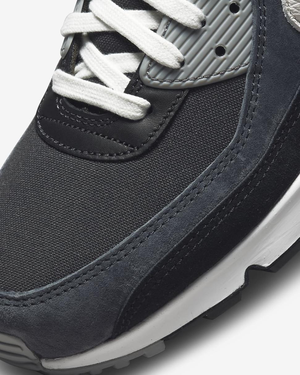Nike Air Max 90 Premium Off Noir/Black/Particle Grey/Summit White | Mens Nike Lifestyle