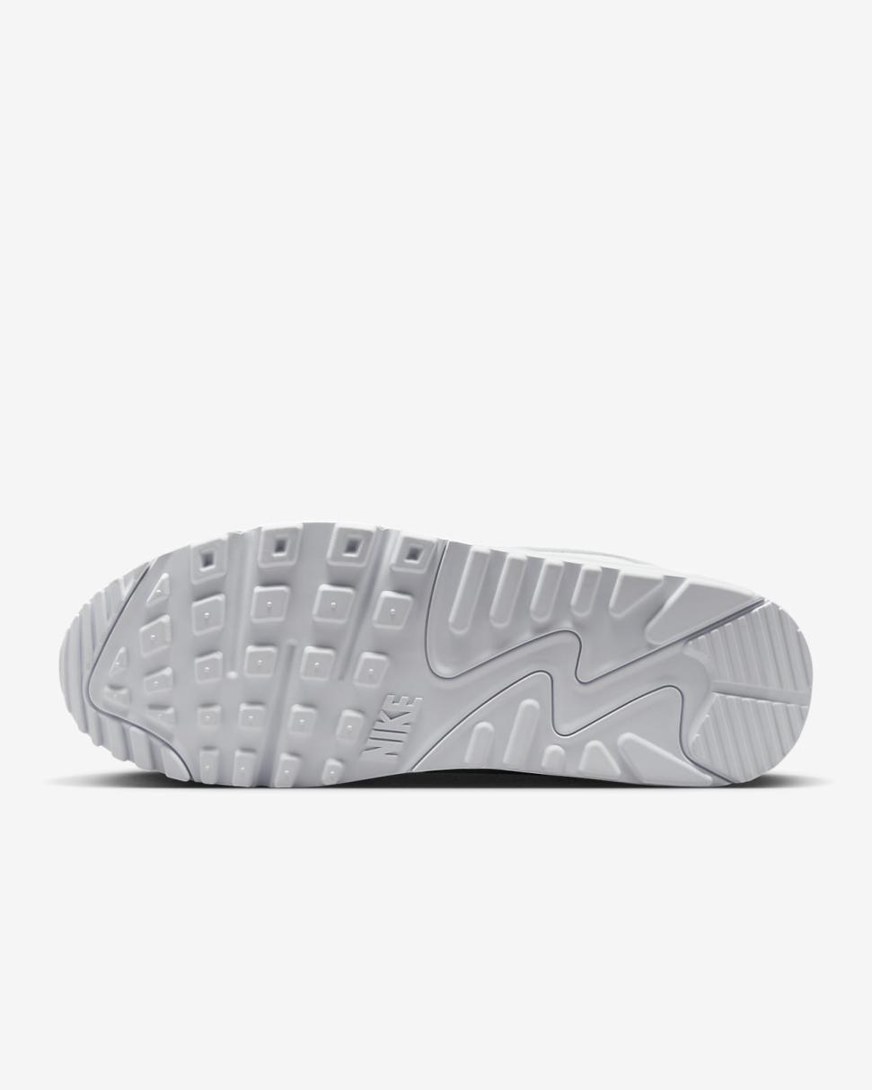 Nike Air Max 90 Premium White/Metallic Silver/White | Mens Nike Lifestyle