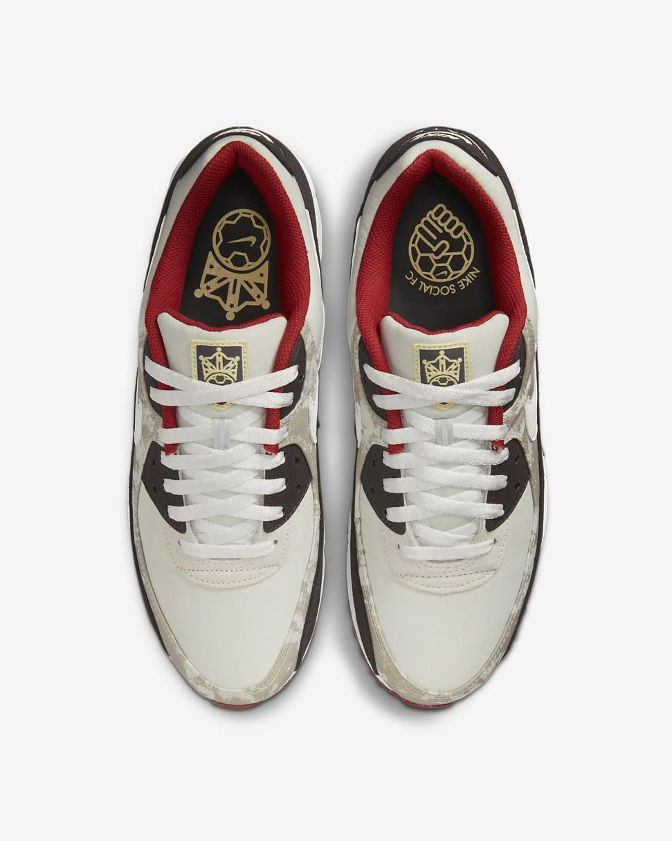 Nike Air Max 90 SE Light Bone/Khaki/Velvet Brown/Summit White | Mens Nike Lifestyle