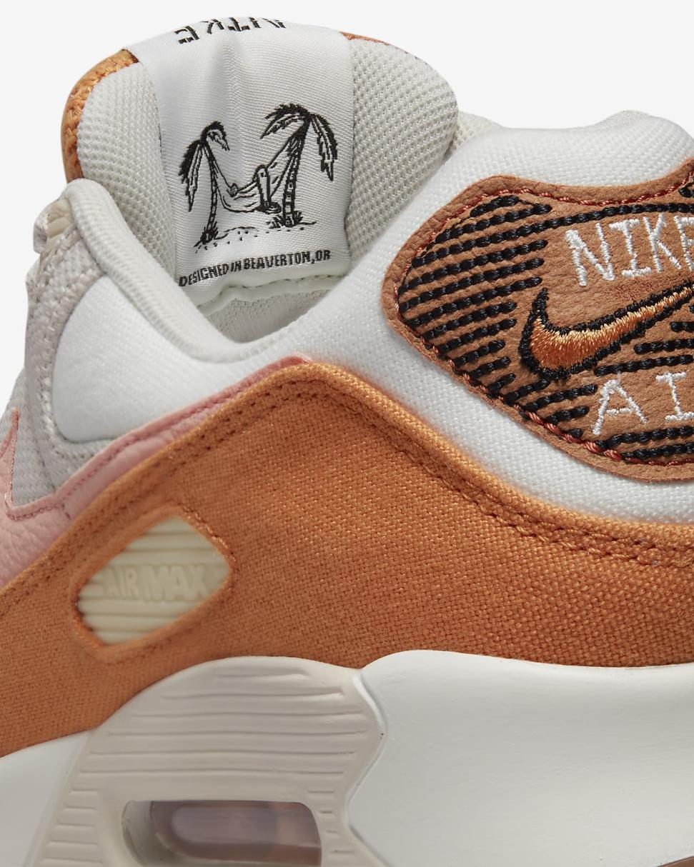 Nike Air Max 90 SE Sail/Light Orewood Brown/Burnt Sunrise/Light Madder Root | Mens Nike Lifestyle