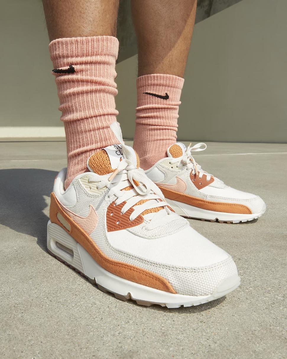 Nike Air Max 90 SE Sail/Light Orewood Brown/Burnt Sunrise/Light Madder Root | Mens Nike Lifestyle