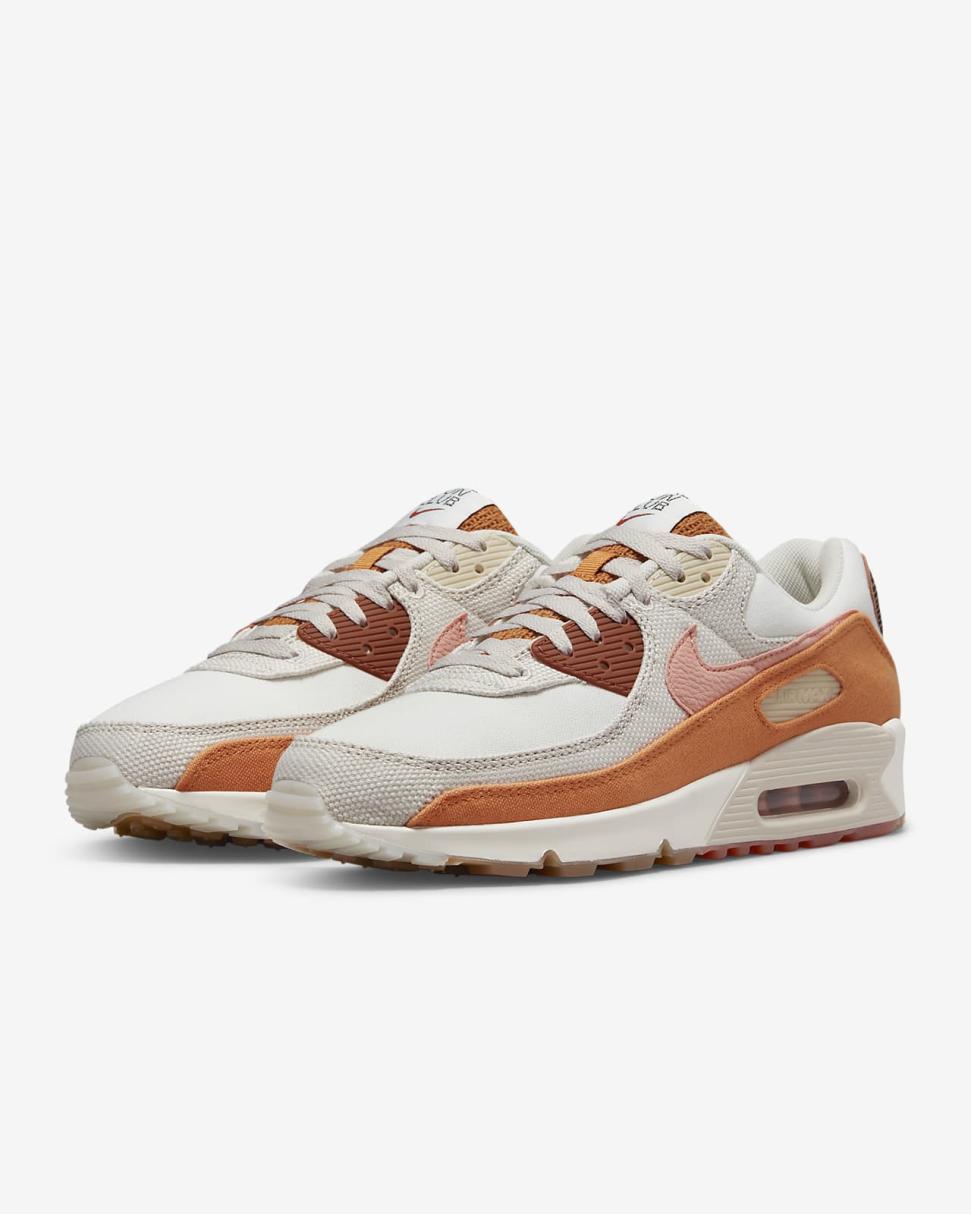 Nike Air Max 90 SE Sail/Light Orewood Brown/Burnt Sunrise/Light Madder Root | Mens Nike Lifestyle