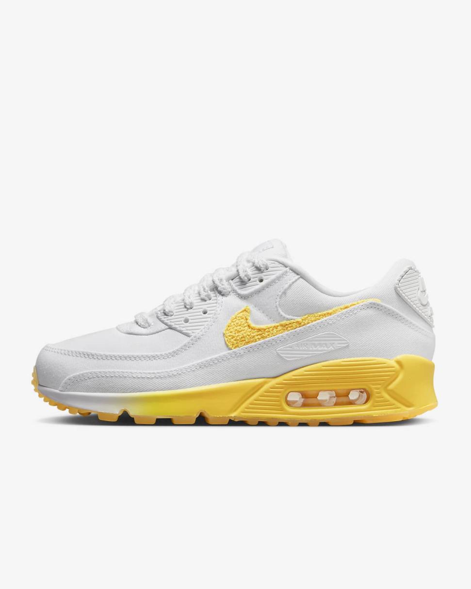 Nike Air Max 90 SE White/Alabaster/Sail/Citron Pulse | Womens Nike Lifestyle