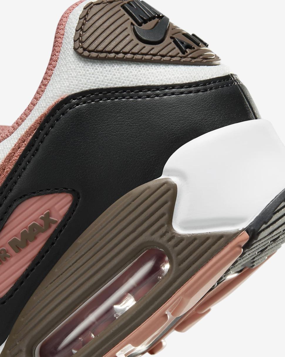 Nike Air Max 90 Summit White/Ironstone/Black/Red Stardust | Mens Nike Lifestyle