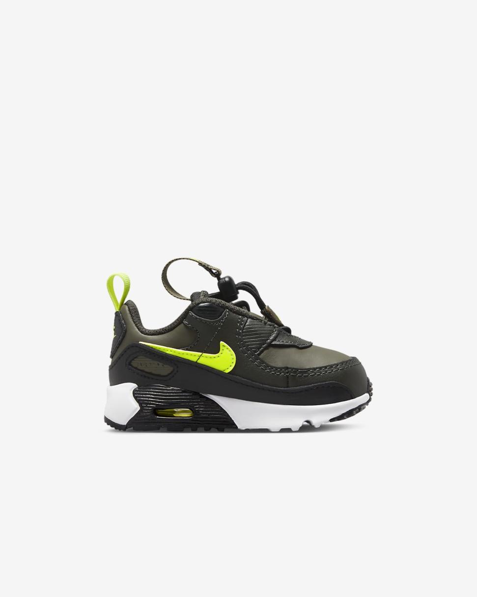 Nike Air Max 90 Toggle Medium Olive/Sequoia/Black/Volt | Kids Nike Air Max