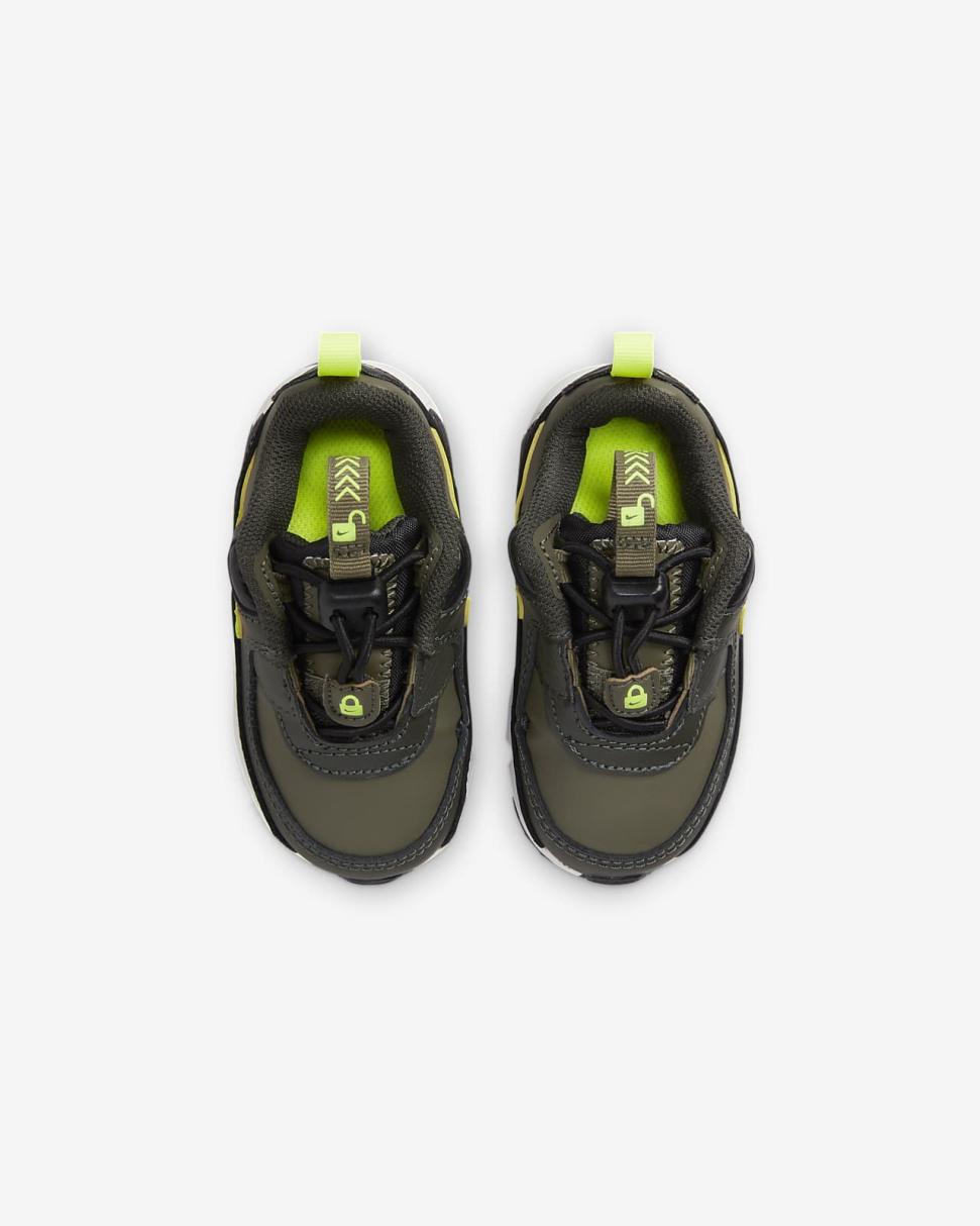 Nike Air Max 90 Toggle Medium Olive/Sequoia/Black/Volt | Kids Nike Air Max