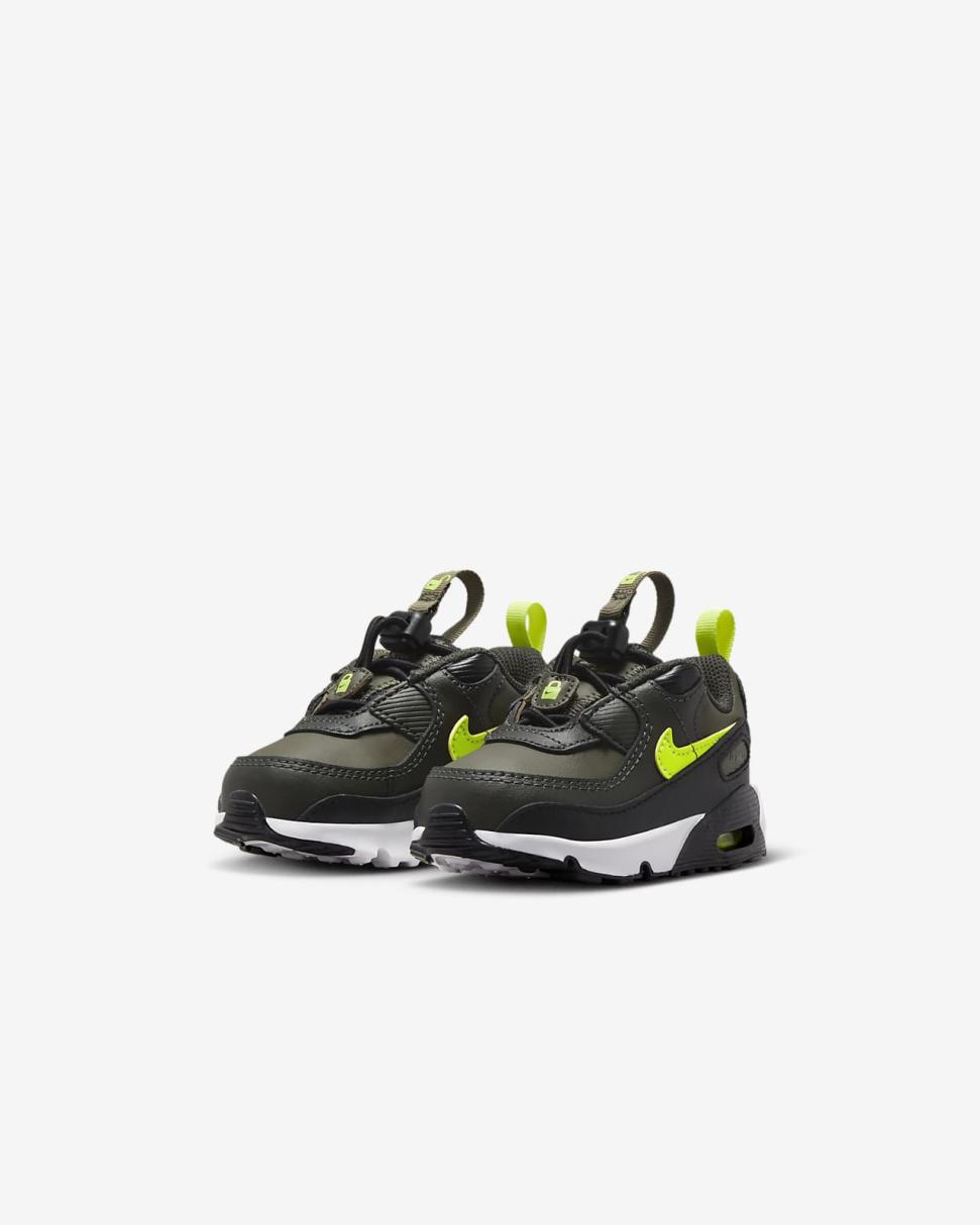 Nike Air Max 90 Toggle Medium Olive/Sequoia/Black/Volt | Kids Nike Air Max