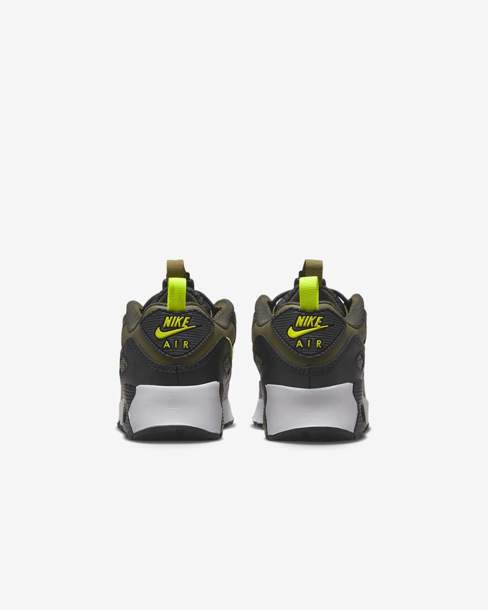 Nike Air Max 90 Toggle Medium Olive/Sequoia/Black/Volt | Kids Nike First Day Kicks