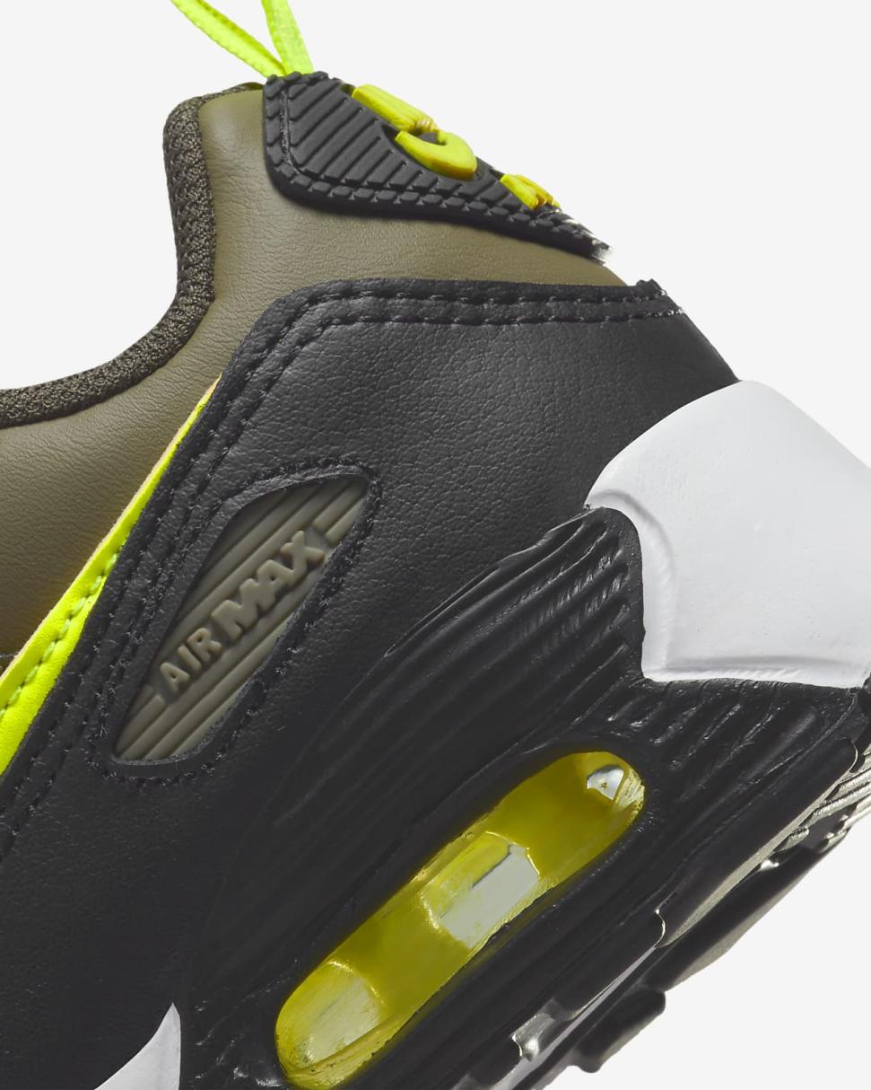 Nike Air Max 90 Toggle Medium Olive/Sequoia/Black/Volt | Kids Nike First Day Kicks