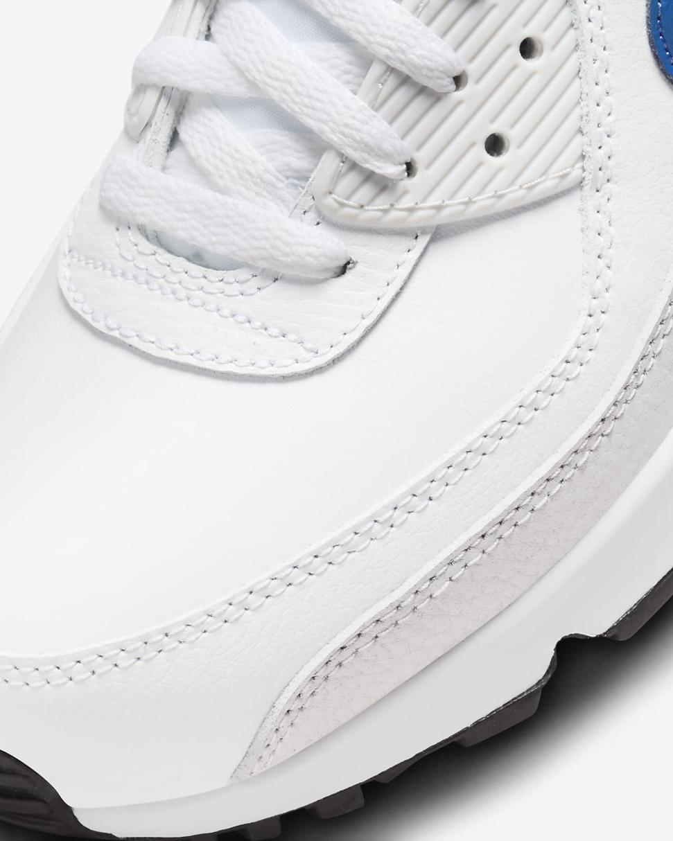 Nike Air Max 90 White/Photon Dust/Black/Game Royal | Mens Nike Lifestyle