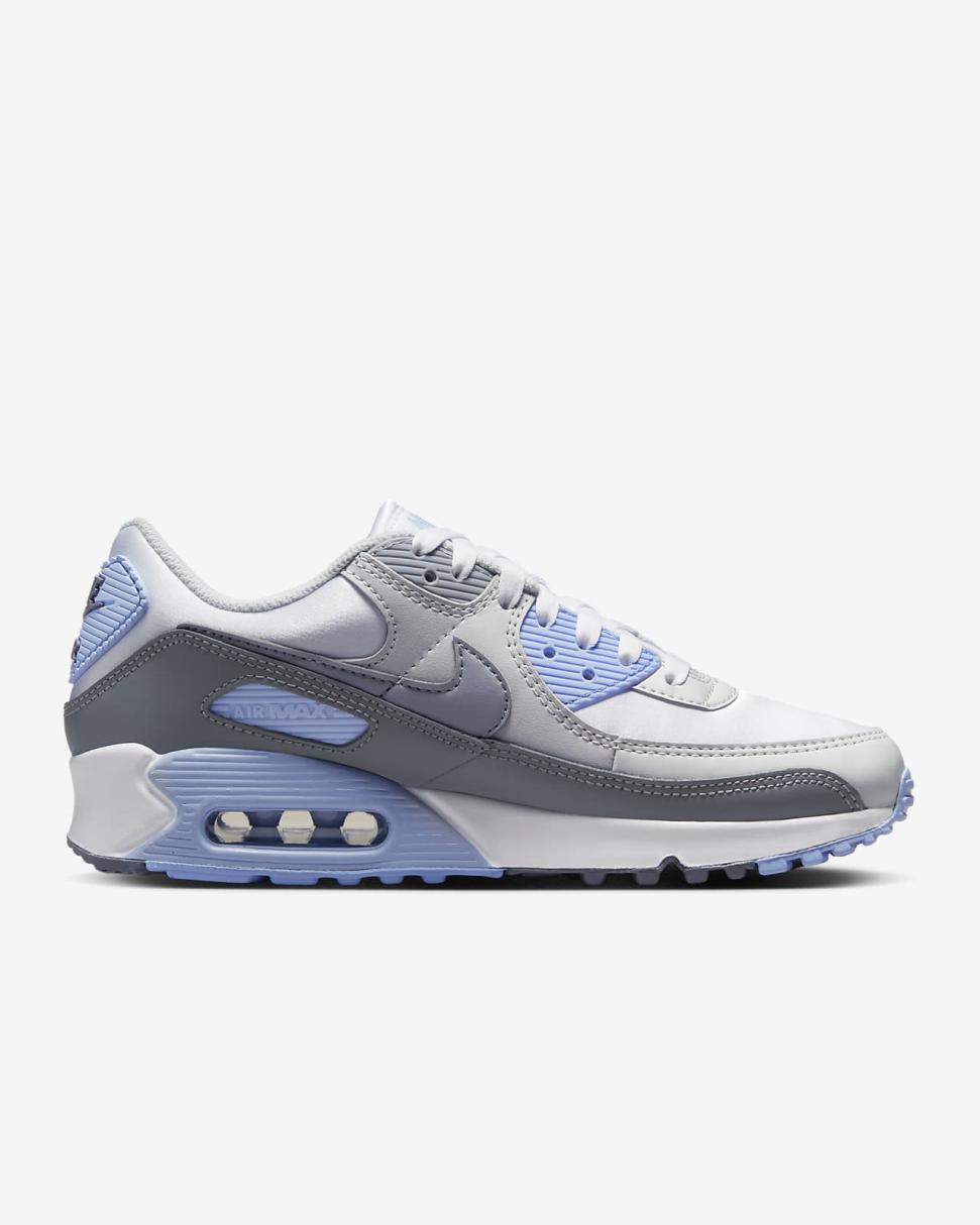 Nike Air Max 90 White/Photon Dust/Cobalt Bliss/Wolf Grey | Womens Nike Lifestyle