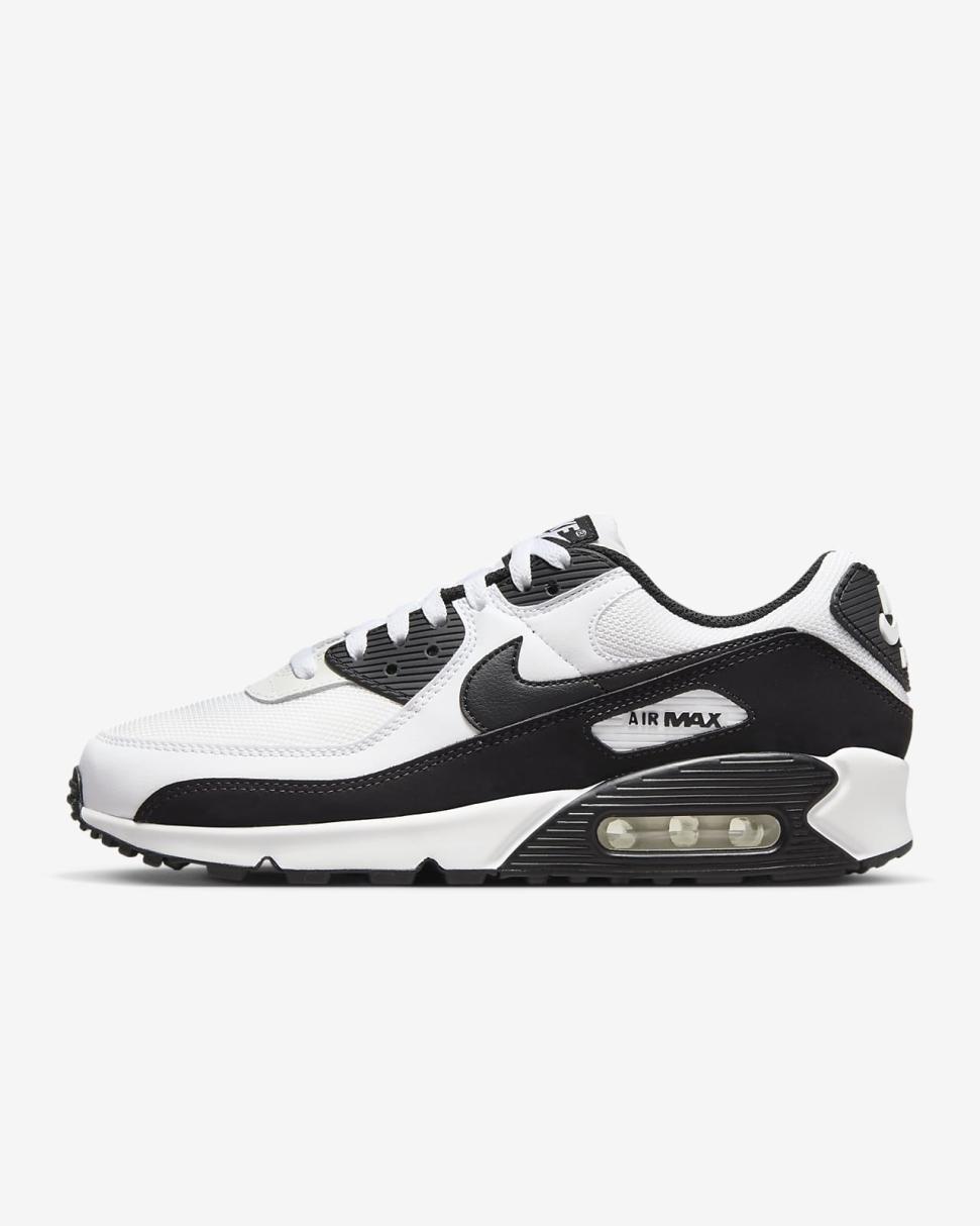 Nike Air Max 90 White/White/Black | Mens Nike First Day Kicks