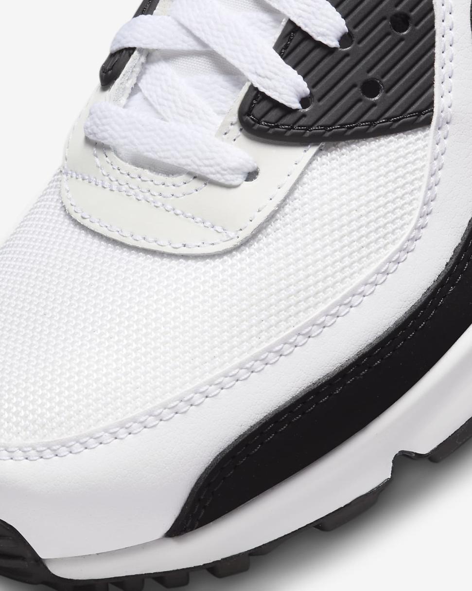 Nike Air Max 90 White/White/Black | Mens Nike First Day Kicks