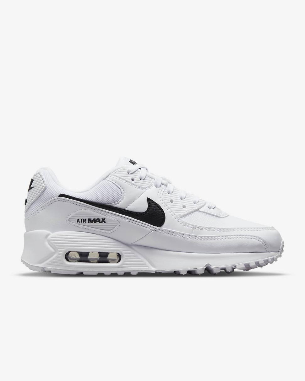 Nike Air Max 90 White/White/Black | Womens Nike First Day Kicks