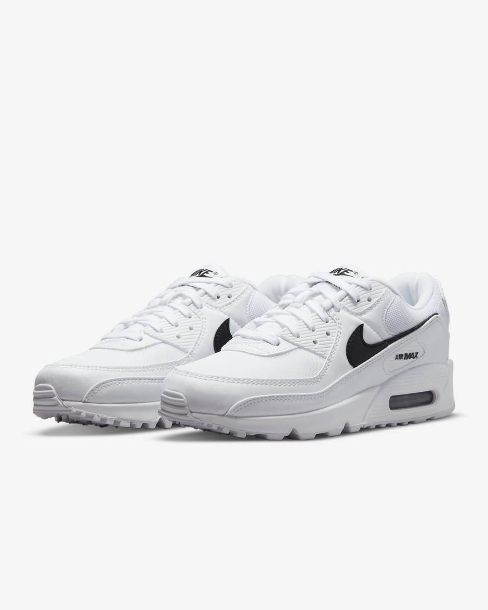 Nike Air Max 90 White/White/Black | Womens Nike First Day Kicks