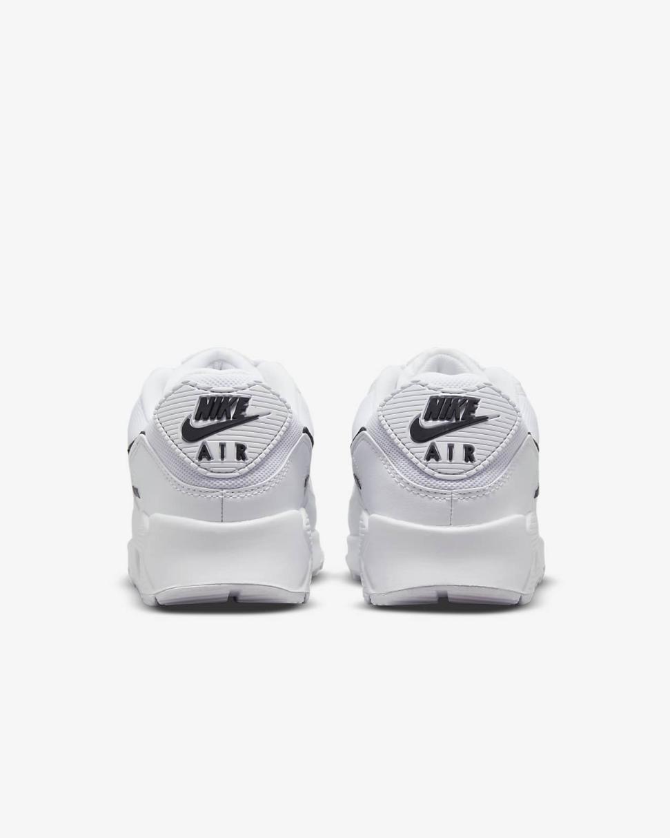 Nike Air Max 90 White/White/Black | Womens Nike First Day Kicks