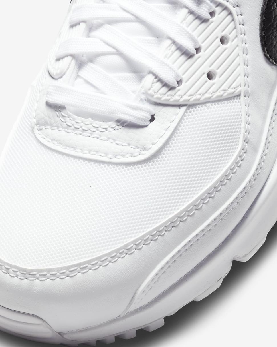Nike Air Max 90 White/White/Black | Womens Nike First Day Kicks