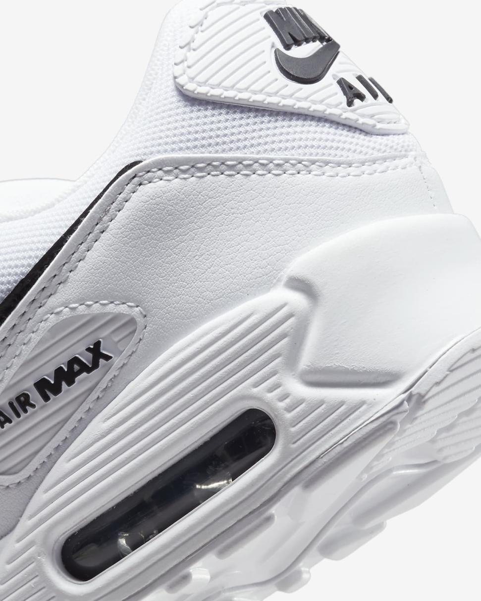 Nike Air Max 90 White/White/Black | Womens Nike First Day Kicks