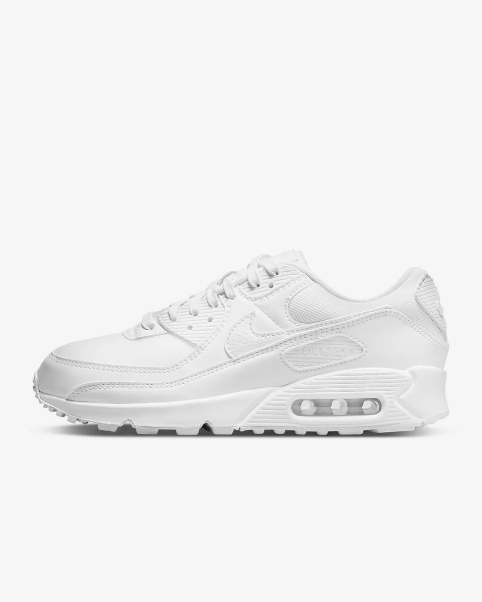 Nike Air Max 90 White/White/White | Womens Nike First Day Kicks