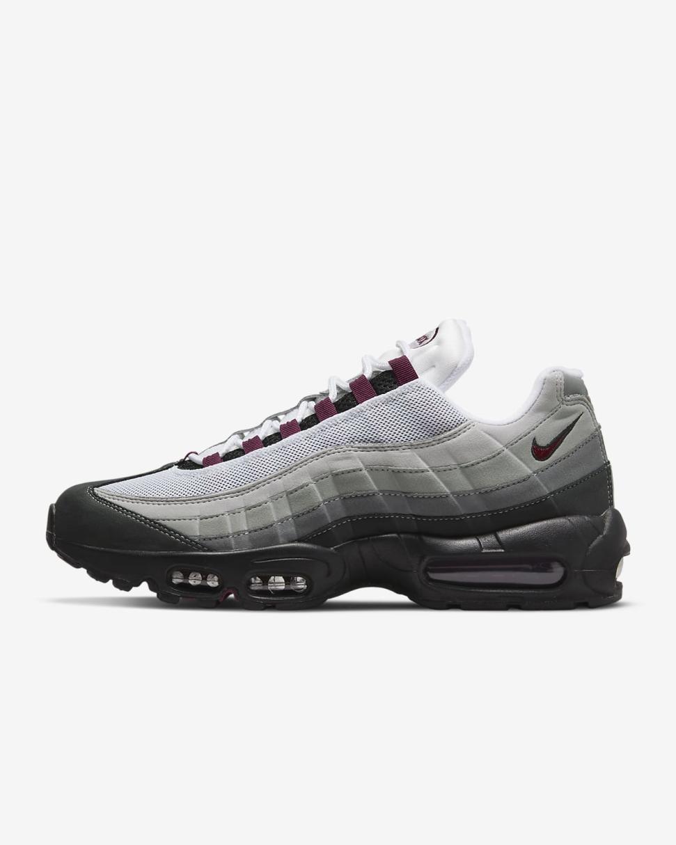 Nike Air Max 95 Black/Pearl Grey/Medium Grey/Dark Beetroot | Mens Nike Lifestyle