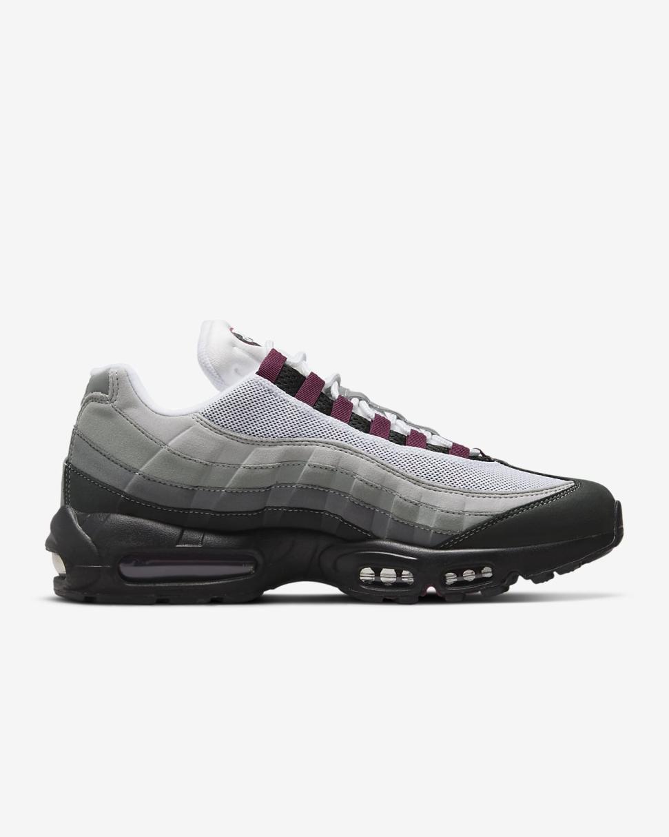 Nike Air Max 95 Black/Pearl Grey/Medium Grey/Dark Beetroot | Mens Nike Lifestyle