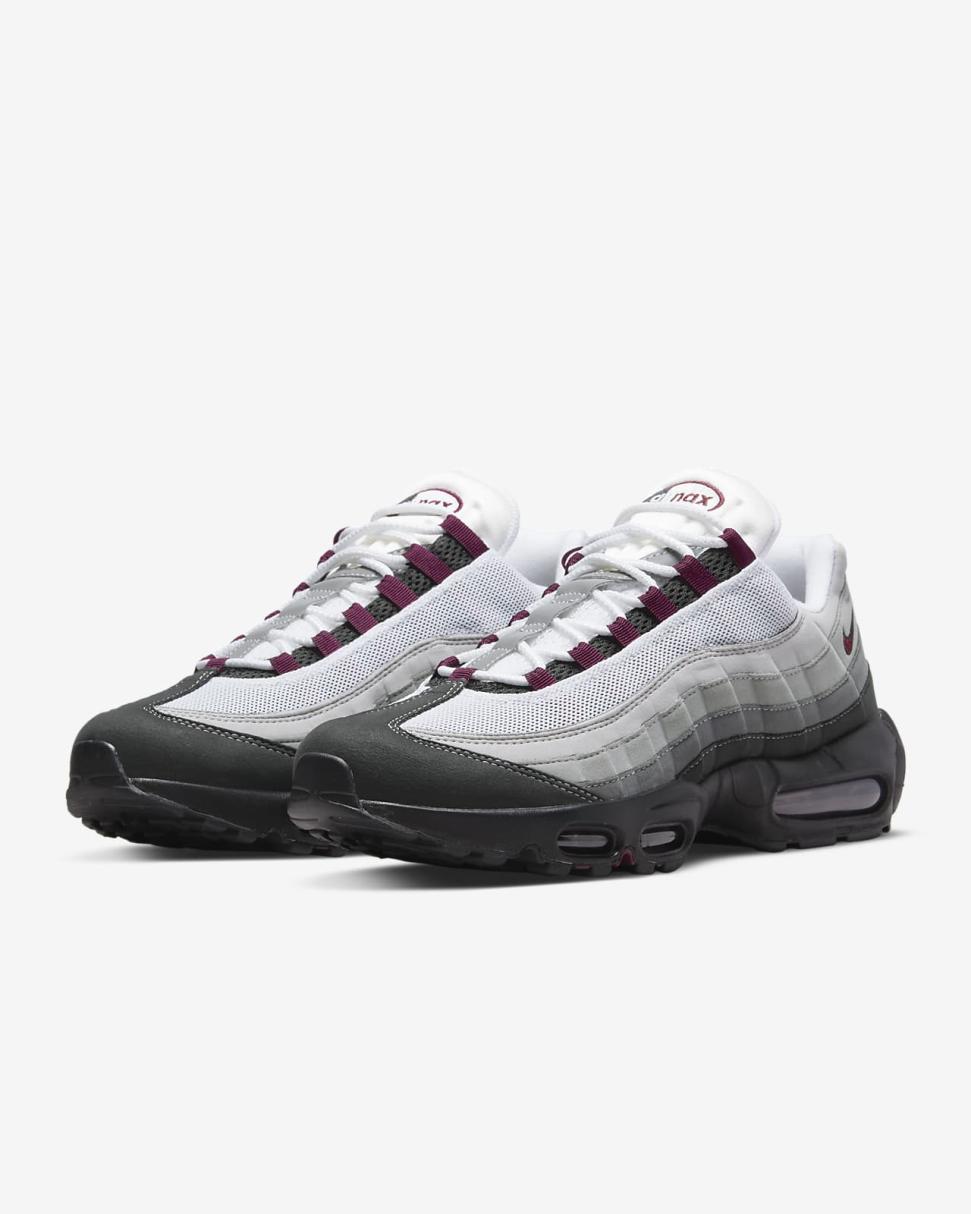 Nike Air Max 95 Black/Pearl Grey/Medium Grey/Dark Beetroot | Mens Nike Lifestyle
