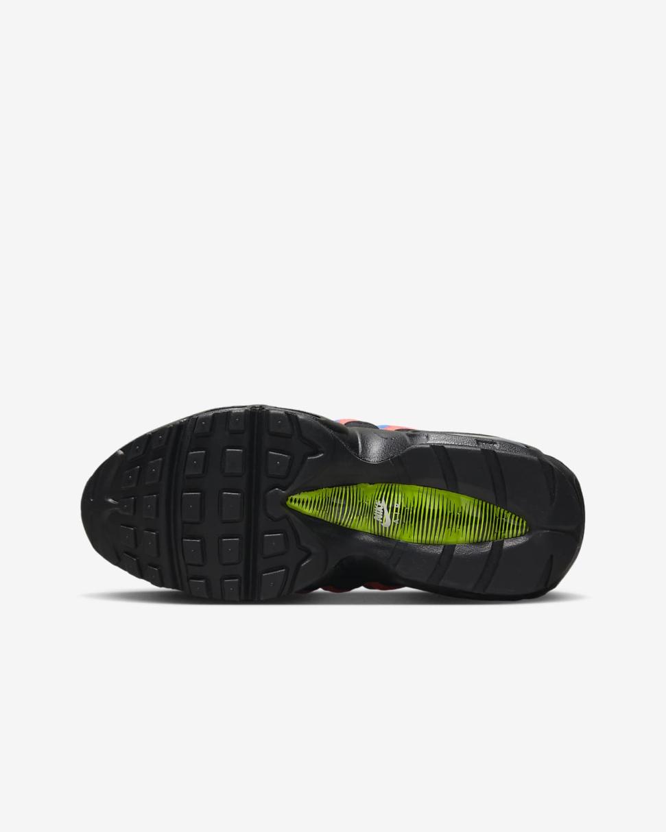 Nike Air Max 95 Black/Volt/Blue Crystal/Black | Kids Nike Air Max