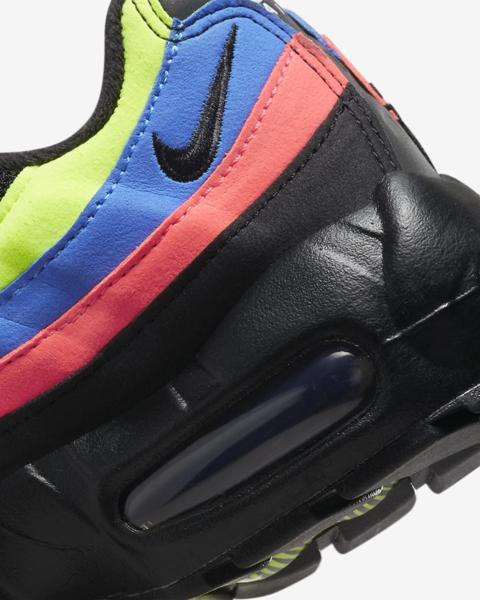 Nike Air Max 95 Black/Volt/Blue Crystal/Black | Kids Nike Air Max
