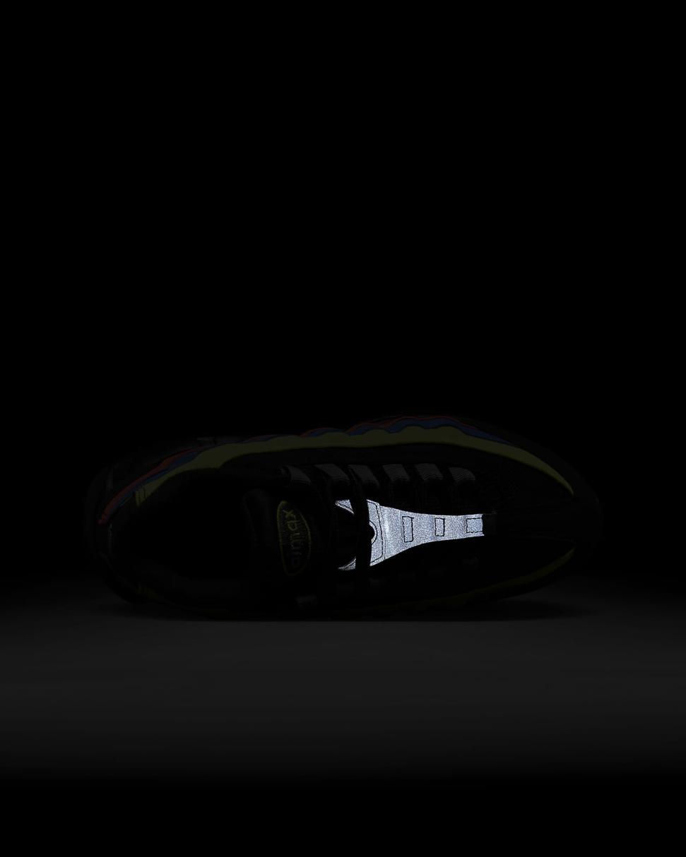 Nike Air Max 95 Black/Volt/Blue Crystal/Black | Kids Nike Air Max