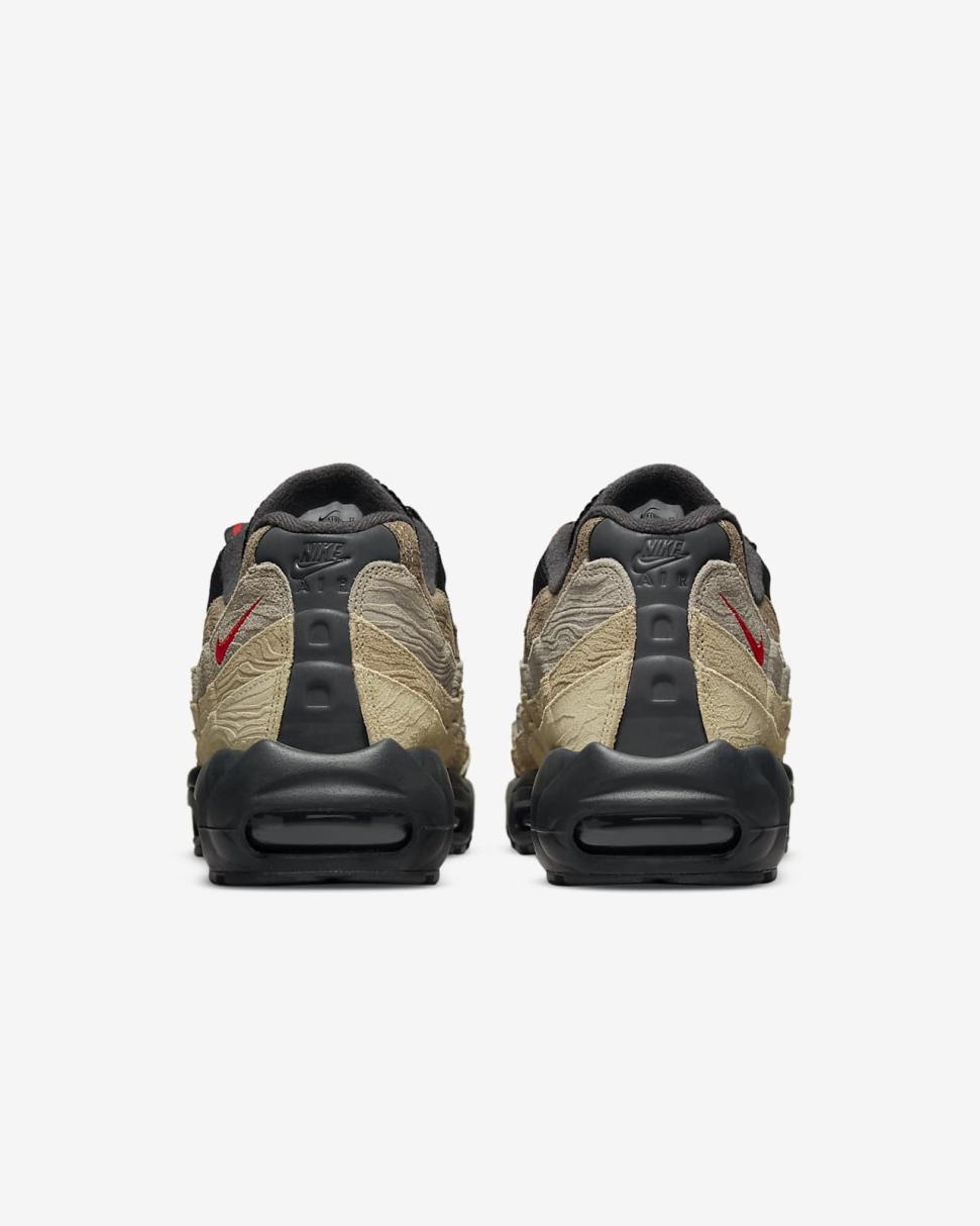 Nike Air Max 95 Off Noir/Rattan/Limestone/University Red | Mens Nike Lifestyle