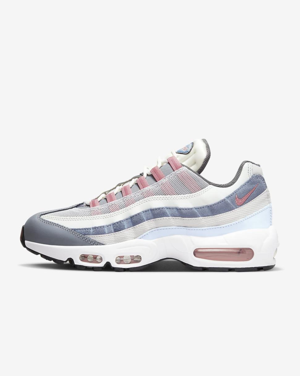 Nike Air Max 95 Vast Grey/Cool Grey/Summit White/Red Stardust | Mens Nike Lifestyle
