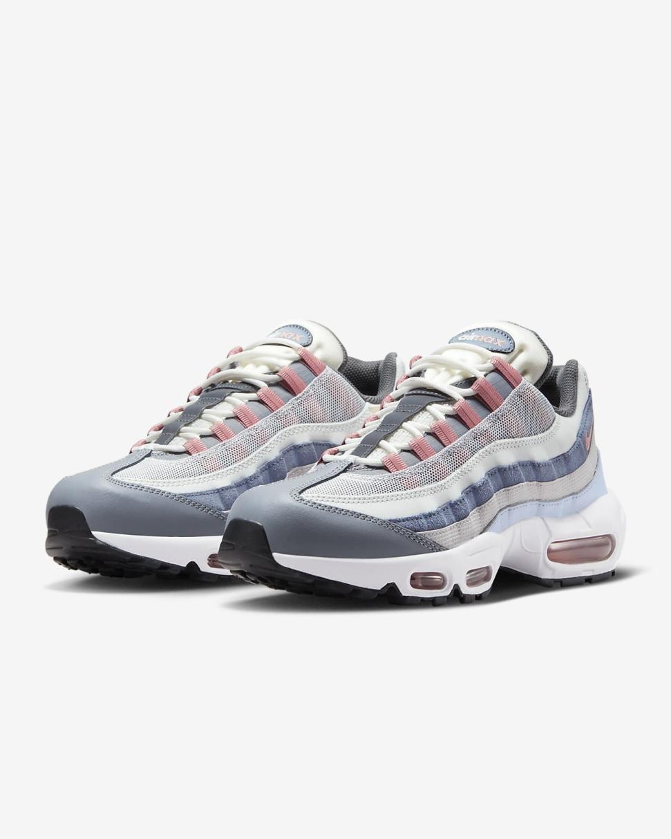 Nike Air Max 95 Vast Grey/Cool Grey/Summit White/Red Stardust | Mens Nike Lifestyle