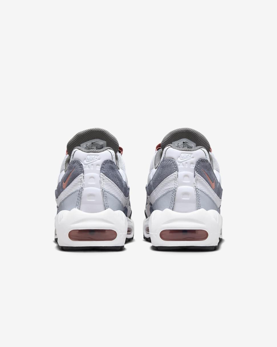 Nike Air Max 95 Vast Grey/Cool Grey/Summit White/Red Stardust | Mens Nike Lifestyle