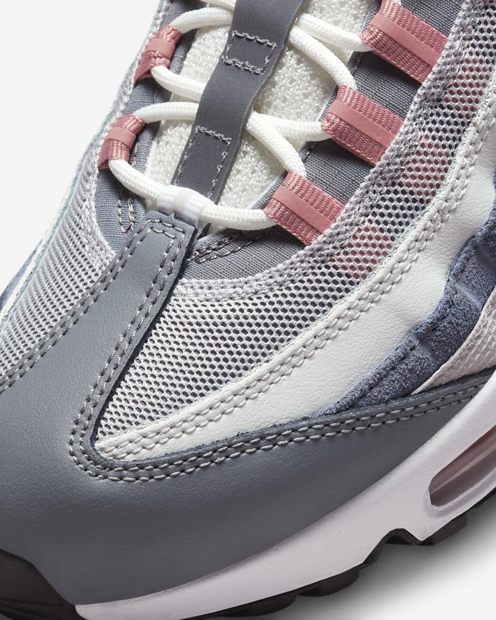 Nike Air Max 95 Vast Grey/Cool Grey/Summit White/Red Stardust | Mens Nike Lifestyle