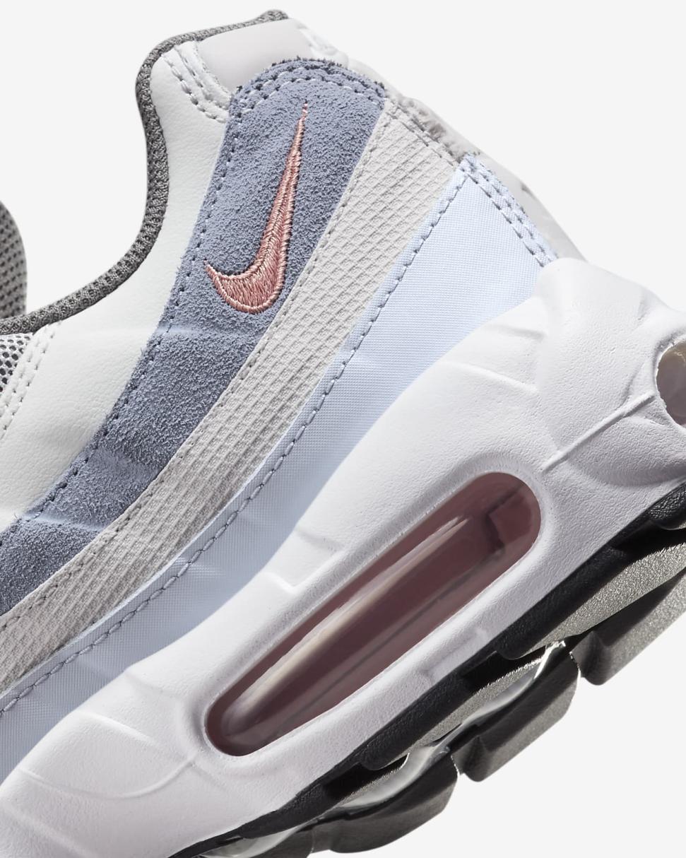 Nike Air Max 95 Vast Grey/Cool Grey/Summit White/Red Stardust | Mens Nike Lifestyle