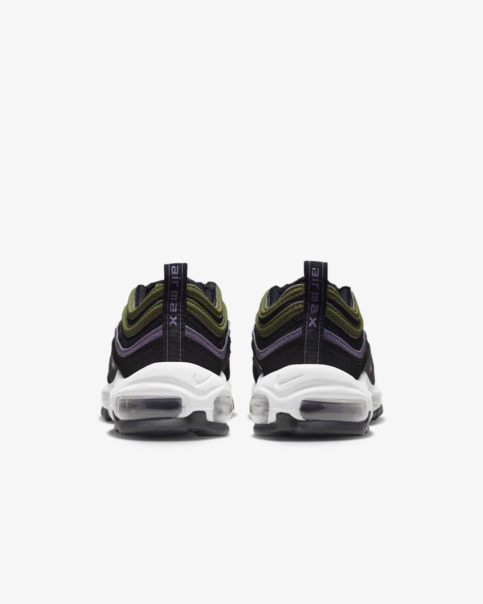 Nike Air Max 97 Black/Canyon Purple/Vivid Green/Elemental Pink | Kids Nike Air Max