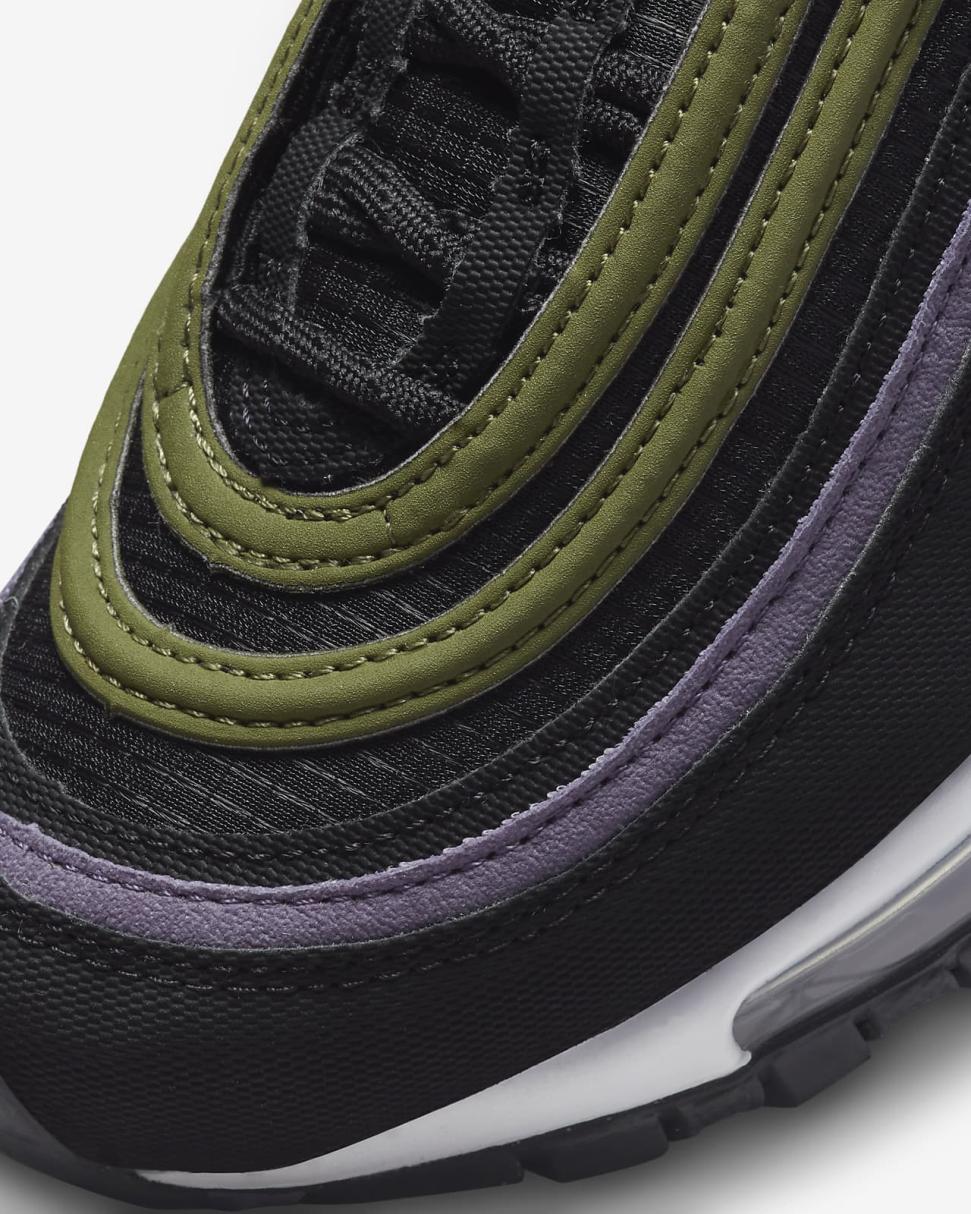 Nike Air Max 97 Black/Canyon Purple/Vivid Green/Elemental Pink | Kids Nike Air Max