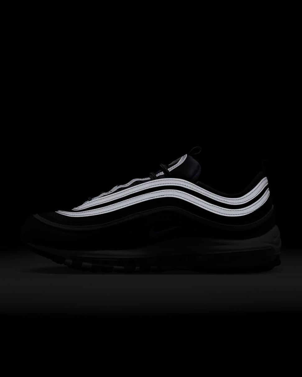 Nike Air Max 97 Black/Dark Obsidian/Pure Platinum/University Blue | Mens Nike Lifestyle